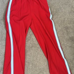 All in Motion, Target Women’s Red Track Pants with White Stripes XS